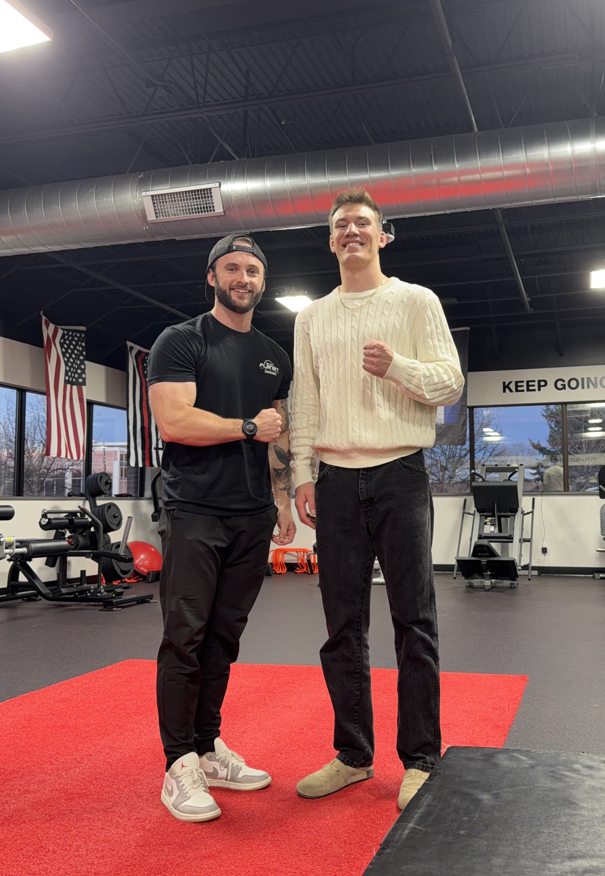 Loaded knee and quad rehab work at Tier 1 Performance and Rehab in Fort Collins, Colorado